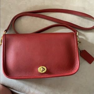 Coach Vintage Red Pocket Purse